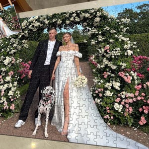 Personalized puzzle, wedding photo custom puzzle, custom wooden puzzle, custom photo puzzle 35-1314 pieces, creative gift for him/her