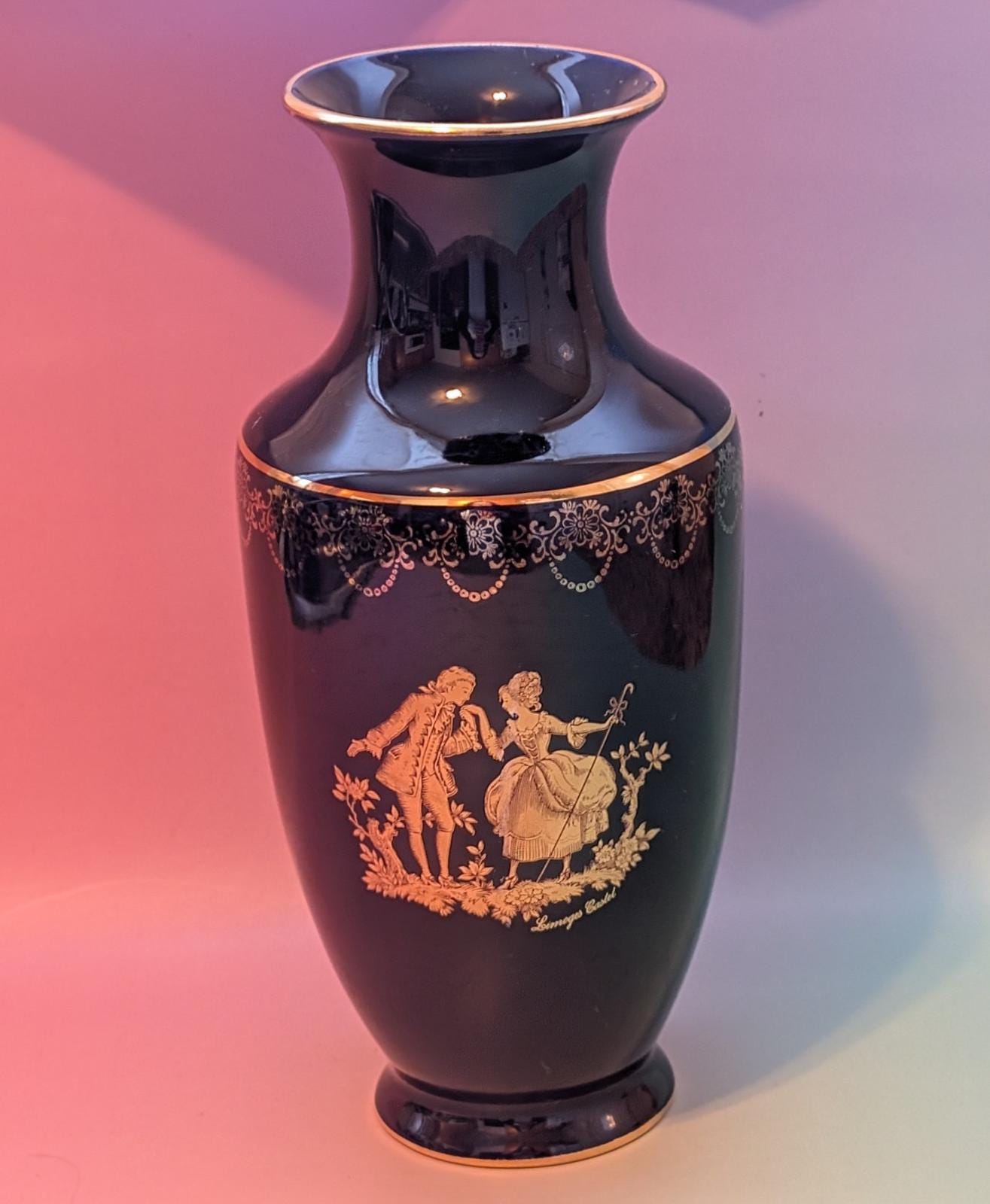Limoges Castel Vase - Etsy