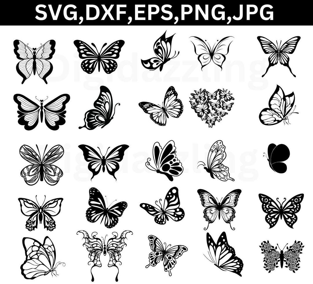 Butterfly SVG, Butterfly Bundle Svg Files, Butterfly Svg Layered ...