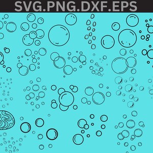Burbuja Svg, Paquete de burbujas Svg, Burbuja de mar Svg, Burbuja de agua Svg, Archivos Svg para Cricut, Agua Svg