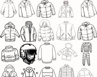 Fur jacket Svg, Jacket Svg, Winter Svg, Fur jacket clipart, Files for Cricut, Christmas svg, Merry christmas Svg