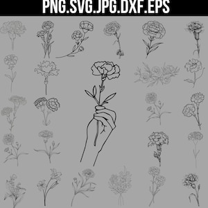 File svg di fiori, Svg floreale, Bundle svg di fiori, Svg di bordi di fiori, Angolo, Fiori, File di taglio di fiori, Svg di buon Natale