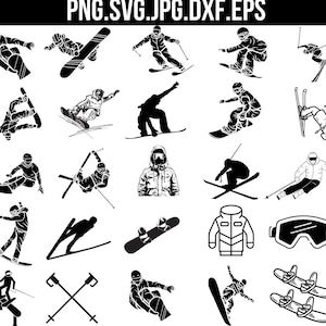 Snowboard Bundle Cricut, Snowboard SVG, Snowboard SVG, Snowboard Brille svg