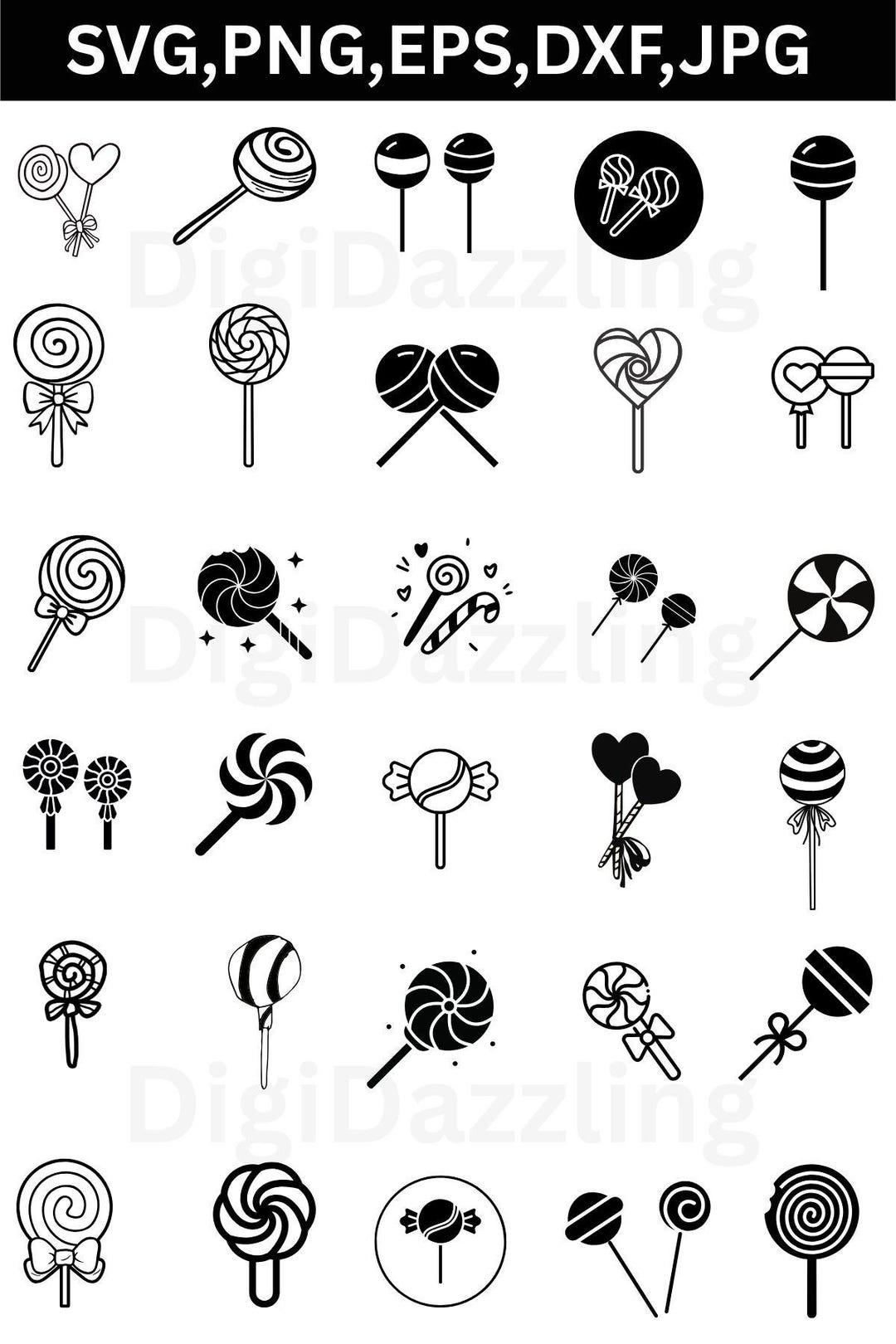 Lollipop Svg, Lollipop Bundle Svg, Candy Svg Bundle - Etsy