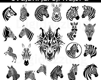 Zebra head Design, Africa animal Svg, Vector graphics Design, Zebra svg Bundle, Zebra face Svg, Wild life Svg