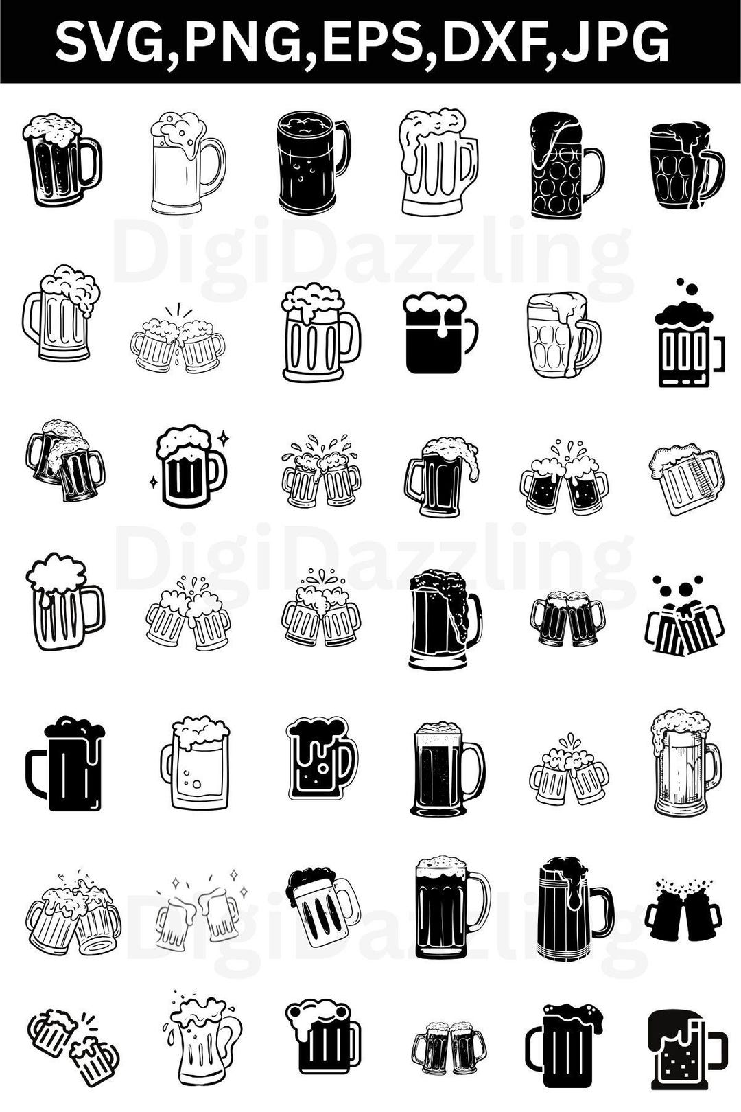 Beer Svg Bundle, Beer Bottle Svg, Beer Mugs Svg, Craft Beer Svg - Etsy