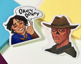 Lucy and Ghoul Fallout Stickers