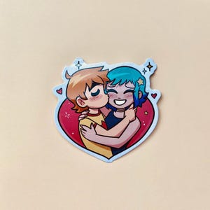 Scott Pilgrim and Ramona Flowers Sticker