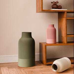 3D Printed Japandi Vase: Modern Recycled Bioplastic Home Decor