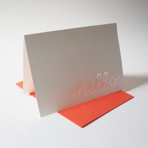 hello cards ... set of 3 blank cards image 2