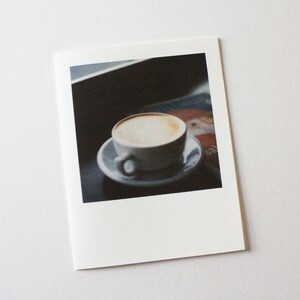 latte à la carte « instantanés » de café zingaro (seattle)