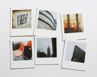 manhattan "instant film" magnets ... set of 6 magnets