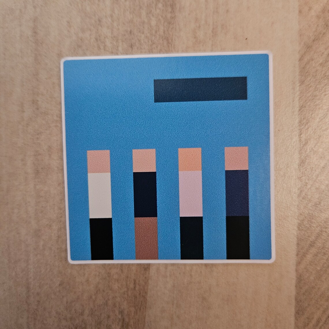Weezer Blue Album Pixel Art Sticker - Etsy
