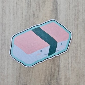 Pegatina de musubi de spam