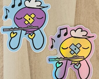 Drifloon playing flute sticker