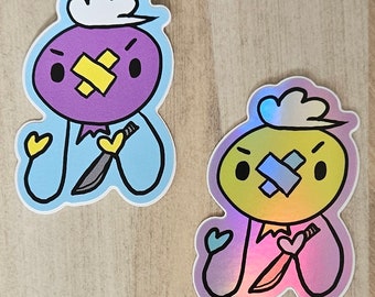 Drifloon with a knife sticker