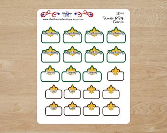 Scouts BSA Events Planner Stickers 1544