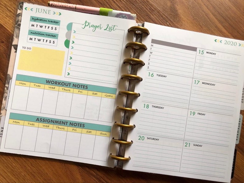 PRINTED 2023 Dated Happy Planner Dashboard Weekly Insert Etsy