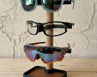 Glasses & Organizer – 3-glasses holder – For bikers, triathletes and gravel riders