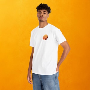 Minimalist Orange Slice Unisex T-Shirt - Perfect for Summer Casual Wea | Gift for Him and Her