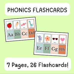 Phonics Flashcards Printable Download Teaching Alphabet Fun for Kids Phonics Flashcards Printable Download Teaching Alphabet Fun for Kids