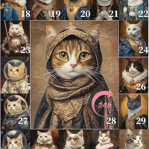 Ritratto di gatto magico da foto, ritratto di animale domestico reale, ritratto di cane regale, regalo commemorativo per animali domestici, perdita di animali domestici, ritratto vintage, regalo divertente per animali domestici, aura