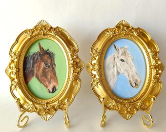100% Handmade Acrylic Pet Portrait,Dog Portrait,Cat Portrait,Custom Pet Portrait from Photo,Pet Memorial,Christmas Gift,Horse Painting