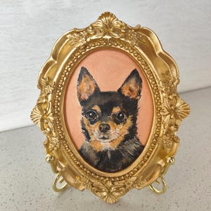 100%Handmade Acrylic Pet Portrait,Dog Portrait,Cat Portrait,Custom Pet Portrait from Photo,Pet Memorial,Custom Orange Cat Painting, Vintage