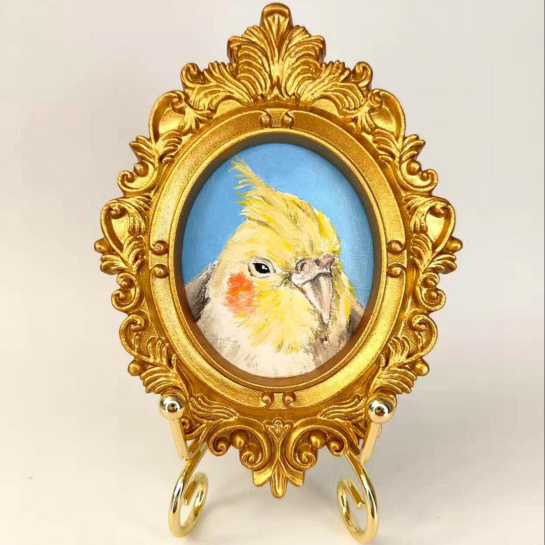 Custom Hand-painted Pet Memorial Portrait– Dog or Cat Remembrance Gift ...