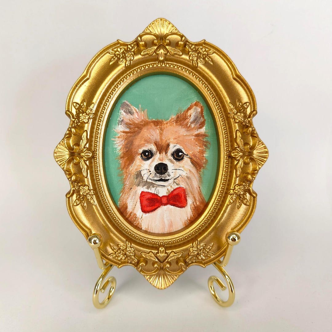 Custom Hand-painted Pet Memorial Portrait– Dog or Cat Remembrance Gift ...
