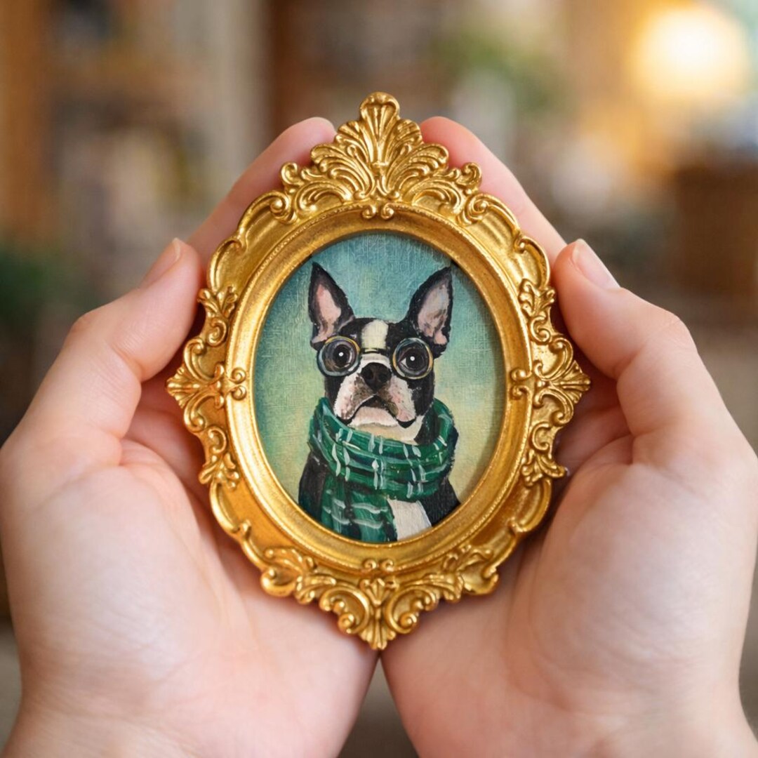 Custom Hand-painted Pet Memorial Portrait, Dog or Cat Remembrance Gift ...