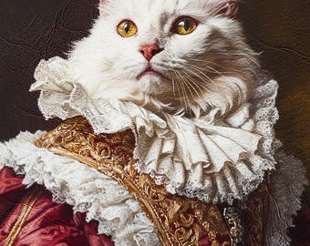 Haustierportrait vom Foto, königliches Haustierportrait, königliches Hundeportrait, Haustierportrait, Haustier-Gedenkgeschenk, Vintage Haustierportrait, viktorianisches Haustier