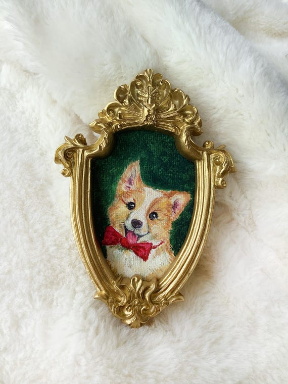 100% Handmade Acrylic Pet Portrait,Dog Portrait,Cat Portrait,Custom Pet Portrait from Photo,Pet Memorial,Mother's Day Gift for Mom,Mini Art
