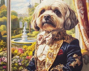 Portrait personnalisé de chat royal, peinture de chat de la Renaissance, cadeau pour amoureux des animaux de compagnie, portrait royal d'animal de compagnie, portrait de chat, portrait d'animal de compagnie noble, art britannique pour animaux de compagnie