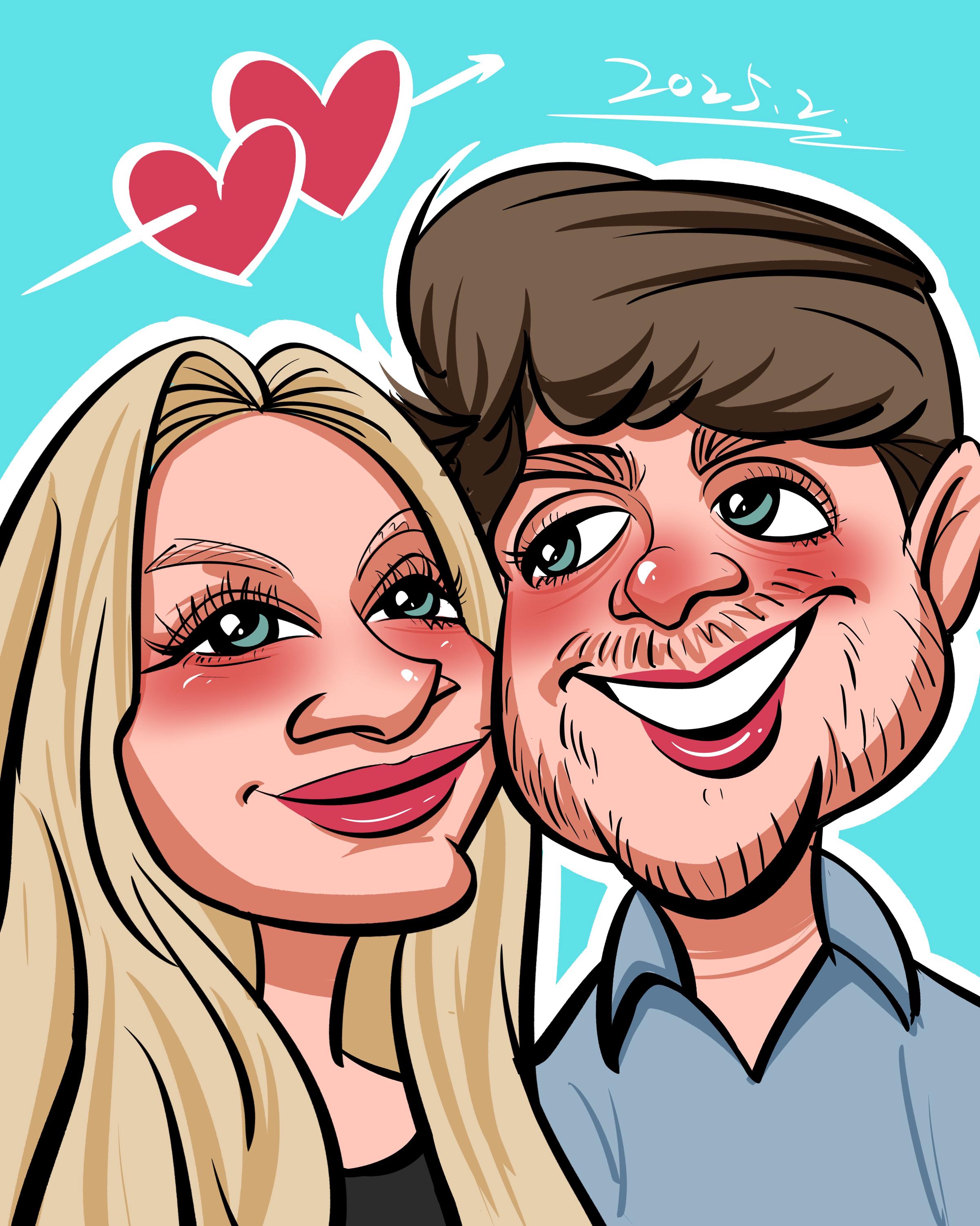 Caricature Portrait, Custom Ugly Portrait, Hilarious Line Drawing, Pet Caricature, Custom Family Gift, Parody Portrait, Quirky Pet Portrait