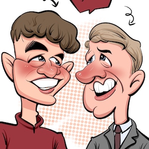 Custom Portrait Cartoon Funny Caricature Digital Cartoon Gift Personalized Cartoon Portrait Funny Custom Caricature Custom Cartoon Portrait