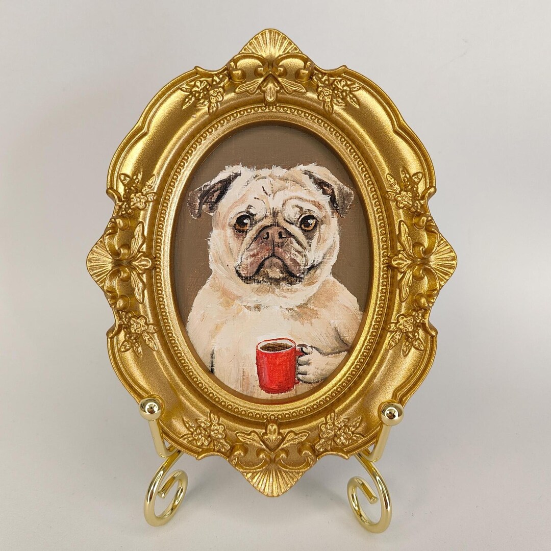Custom Hand-painted Pet Memorial Portrait– Dog or Cat Remembrance Gift ...