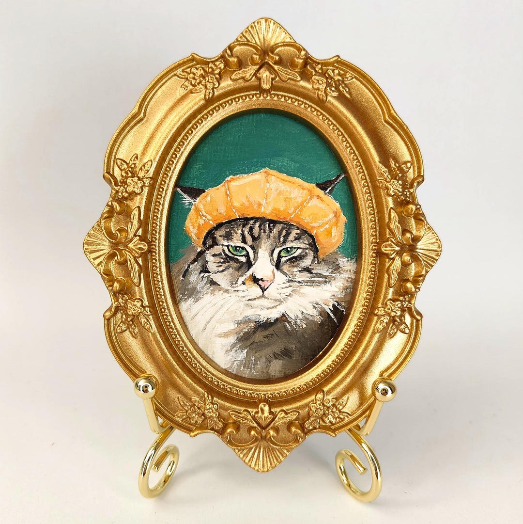 Custom Hand-painted Pet Memorial Portrait– Dog or Cat Remembrance Gift ...