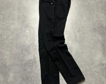 vintage VERSACE JEANS Couture Men's black Jean Pants Size 31/45 basic retro classic luxury style 90's denim medusa patch casual streetwear