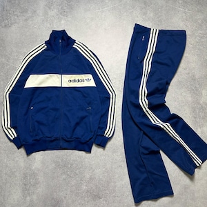 80s ヴィンテージ TEAM adidas トラック スーツ セットアップ 80s adidas アディダス 上下セット ジャージ トラックジャケット