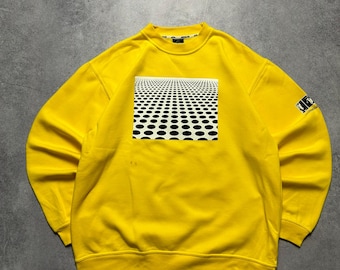 vintage QUIKSILVER The Beatles 1999 Yellow Submarine Album Sweatshirt Men's Size L authentic retro bands pullover casual streetwear for funs