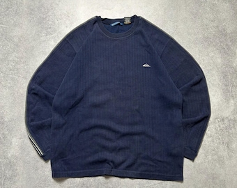 vintage 90's Quiksilver Small Logo Crewneck Sweater Men's Size L retro surf sports wear athletic pullover casual streetwear style 90's/00's