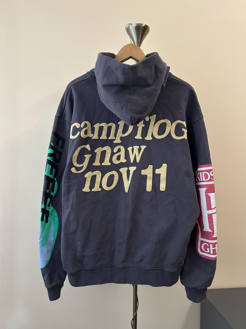 Kids See Ghosts Hoodie XL Lucky Me I See Ghosts - Kanye West Kid Cudi CPFM Style rap streetwear pop outfit style 2000s for fans music merch image 7