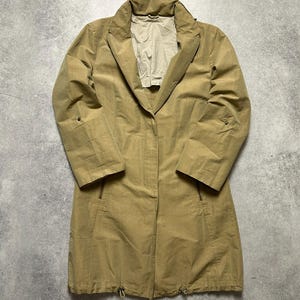 Rare Brunello Cucinelli Linen & Cotton Coat Jacket Women’s Size 44 authentic casual streetwear Italian designer retro style 90’s-00’s luxury