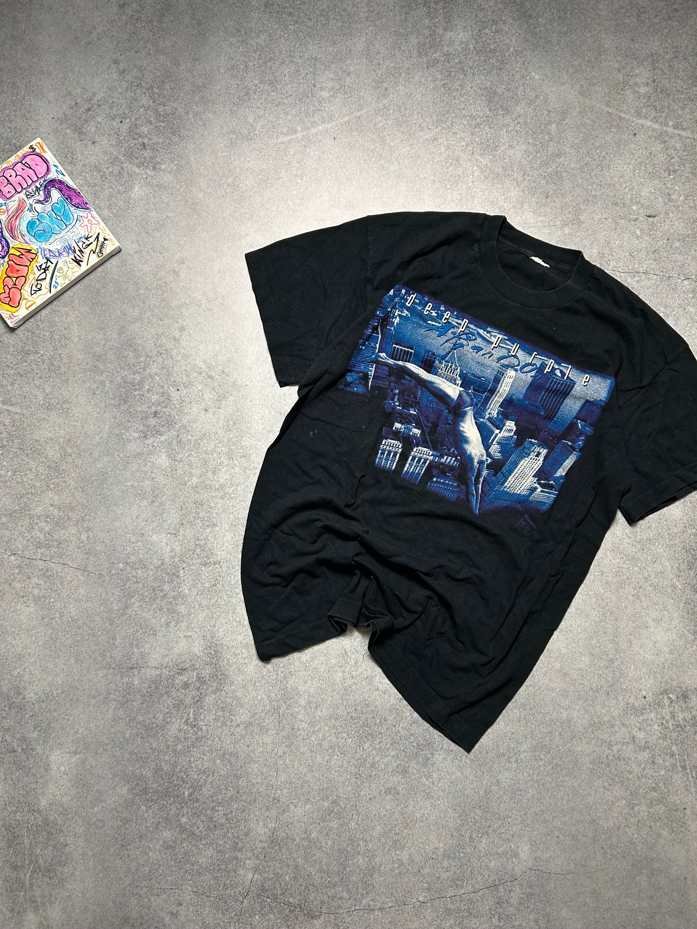 Vintage Deep Purple Abandon Tour 1998 T Shirt Mens 90s Rock UK Pop