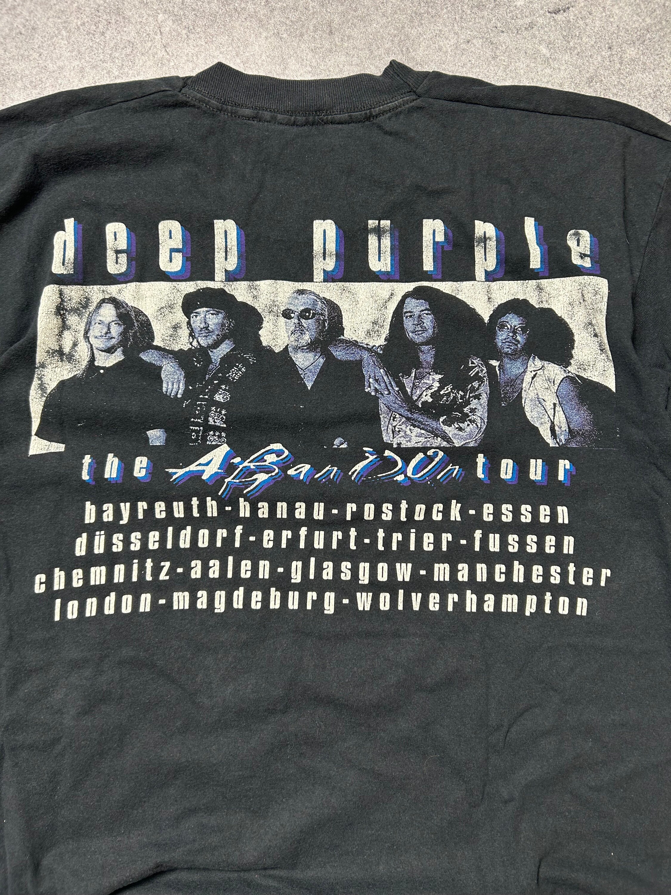 Vintage Deep Purple Abandon Tour 1998 T Shirt Mens 90s Rock UK Pop