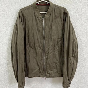 Jaqueta bomber prada de algodão autêntica e rara, com zíper completo, feita na Itália, tamanho L, casual, estilo italiano de luxo