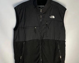 Chaleco vintage The North Face de nailon y forro polar Polartec, talla XL para hombre, estilo gorpcore, de los años 2000. Auténtico, ideal para actividades al aire libre como senderismo, deporte y uso urbano.