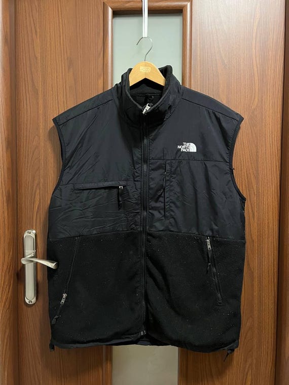 vintage 2000's The North Face Nylon/Fleece Polartec Vest Men's Size XL Authentic Outdoor hiking athletic casual street wear gorpcore style