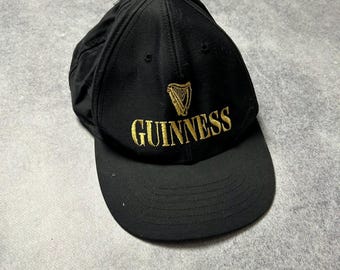 vintage GUINNESS Cap One Size big logo classic baseball cap hat retro stout beer 90's pub style 00's for beer funs streetwear